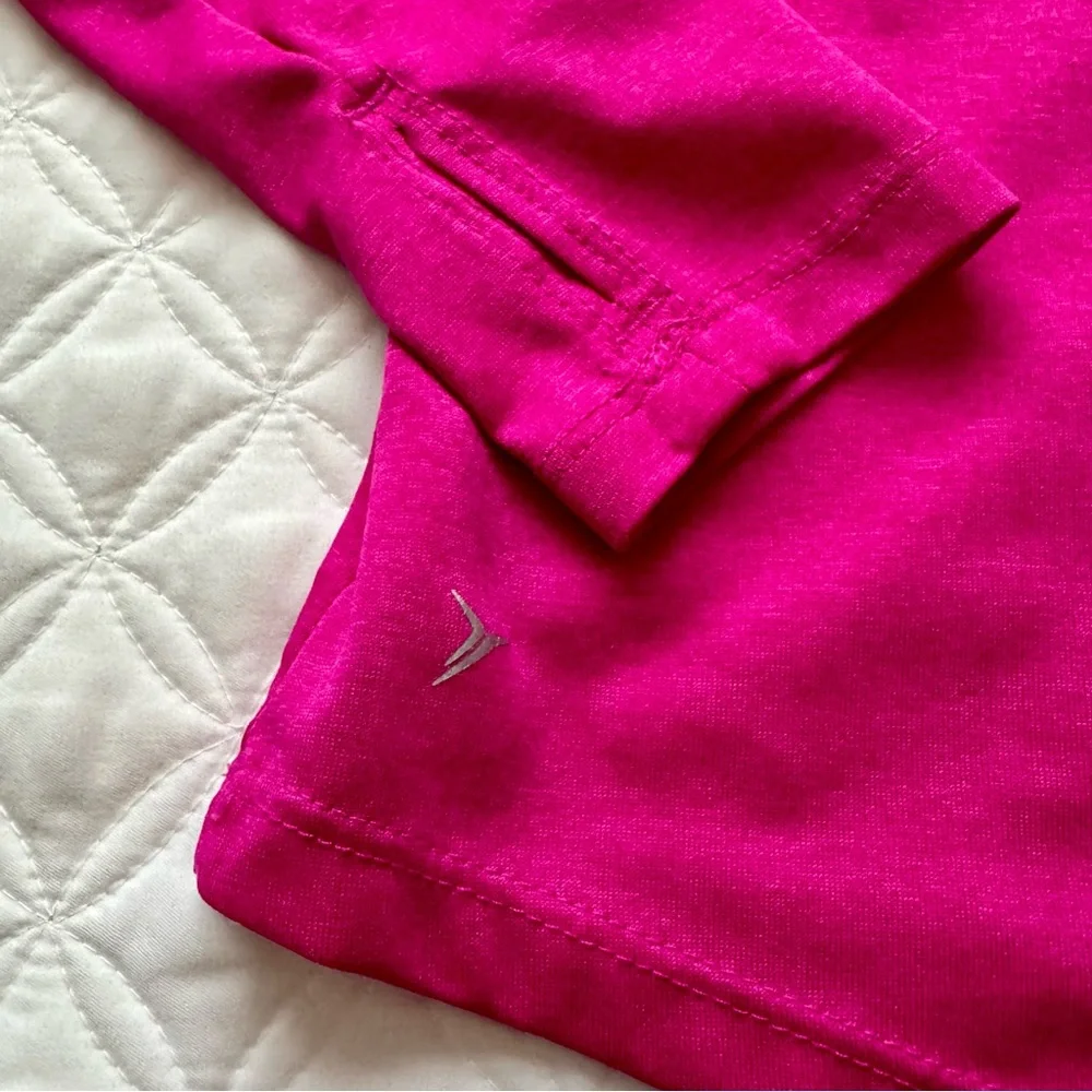 Old Navy Active Girls Go-Dry Crew Long Sleeve Shirt Pink Size Medium 8